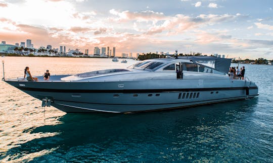 95ft Leopard Power Mega Yacht W/Jaccuzi and Club (2022 Renovation) in North Bay Village, Florida