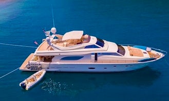 Ferretti 810 Rph Ultra Luxurious Yacht Charter in Göcek, Fethiye