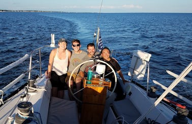 Sail the Thimble Islands on the classy 35' Dufour 4800 Sailboat