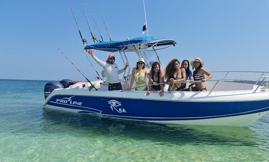 Aluguel de barcos da 27' Proline na Cidade do Panamá, Panamá