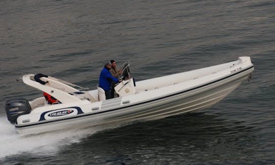 A powerful boat, safe and reliable. An experienced captain is always there for you.