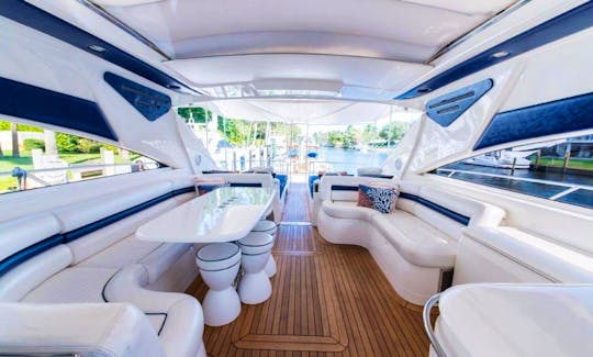 70ft Luxury Viking Princess Mega Yacht for Charter in North Bay Village