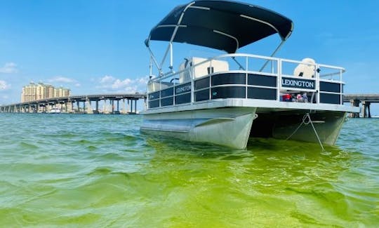 Get out on the water with this Brand New 7 Person Pontoon Rental on the Destin Harbor. 

Comes with your very own captain for the day. This 2022 ponto