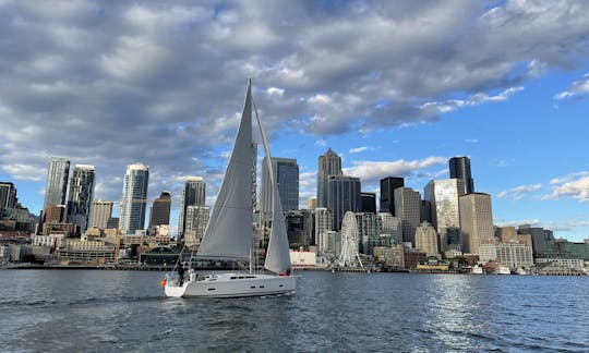 Voilier italien de luxe sur le Puget Sound — Seattle