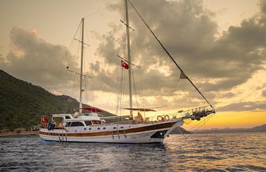 BLUE DREAM  This Wonderful Luxury Gulet Sailing at the Coasts of Aegean and Mediterranean is 25 m Long and for 8 People