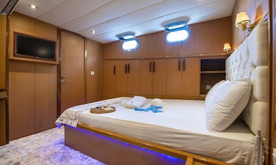 BLUE DREAM  This Wonderful Luxury Gulet Sailing at the Coasts of Aegean and Mediterranean is 25 m Long and for 8 People