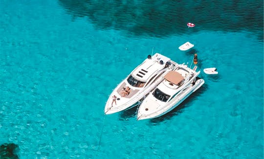 Charter the ''Maxmau'' Sunseeker Predator 62 Power Mega Yacht in Eivissa, Illes Balears