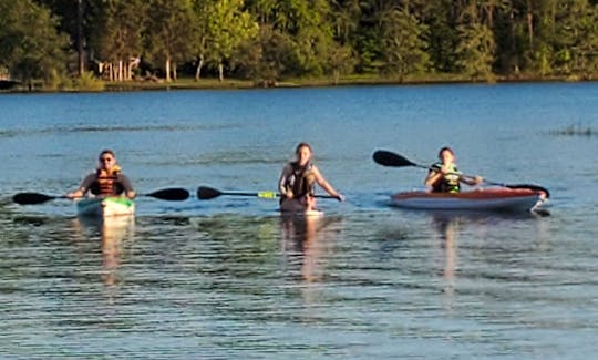 Pelican Kayaks for rent on Beautiful Cherokee Lakes
