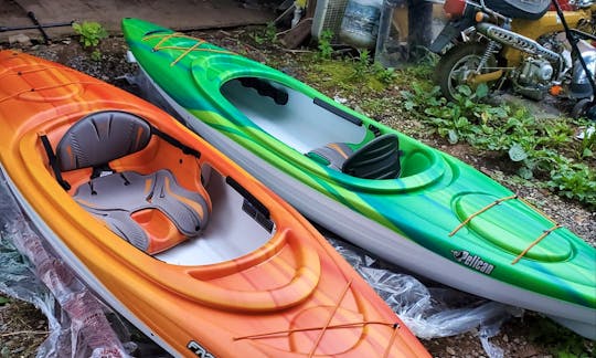 Pelican Kayaks for rent on Beautiful Cherokee Lakes