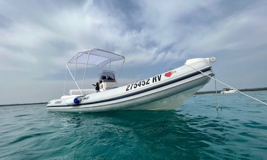 Explore the beautiful waters of Rovinj aboard Jonhson 140 RIB