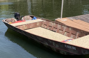 18' Landau Jon Boat with new Tohatsu 4 stroke and Manatee Guard  