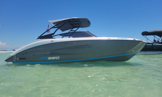 Enjoy This 2022 25ft Yamaha Bowrider on the intracoastal or gulf near HONEYMOON