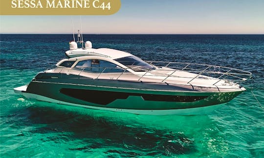 45ft Sessa Marine C44 Motor Yacht Rental in Eivissa, Illes Balears