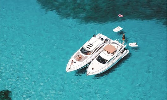 Charter the ''Ten Life'' Azimut 50 fly Bridge Motor Yacht in Ibiza