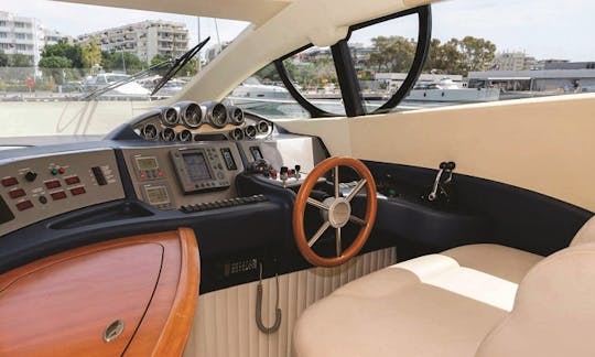 Charter the ''Ten Life'' Azimut 50 fly Bridge Motor Yacht in Ibiza