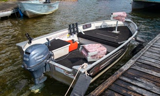 Fishing boat rental on Balsam Lake
