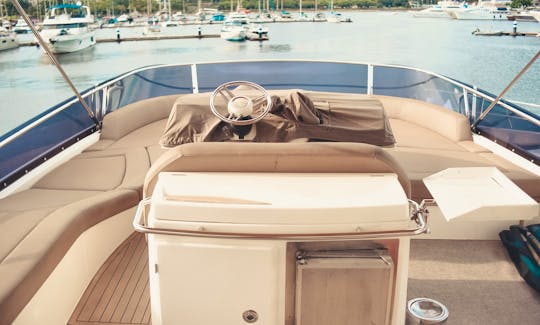 Azimut Flybridge 50ft Motor Yacht for rental in Monaco 🇲🇨 💎