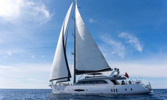 Captained Chater 132ft Sailing Yacht in Turkey Platin Yachting