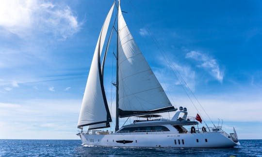 Captained Chater 132ft Sailing Yacht in Turkey Platin Yachting