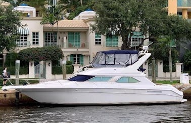 48' Sea Ray Motor Yacht Rental in Miami, Florida 🤩1h free jetski