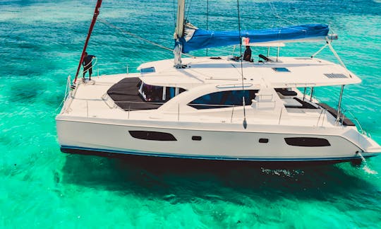 44' Leopard Catamaran All-Inclusive Charter in Playa del Carmen.