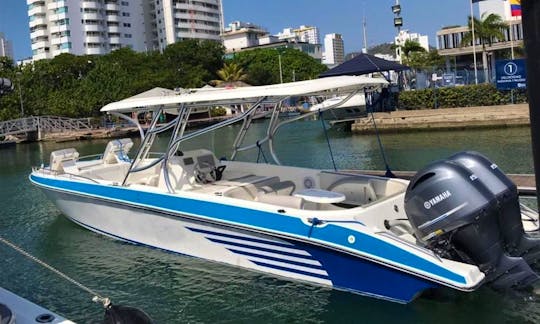 32ft island hopping boat for rent in Cartagena de Indias