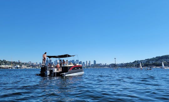 Lake Union cruise on Seattle's only Expandable Pontoon Boat