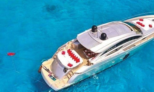 Legendary Pershing 72 Power Mega Yacht Rental in  Eivissa, Illes Balears