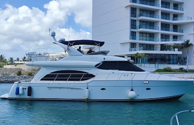 Charter a Meridian 58  Motor Yacht in Cancun Costa Mujeres JetSki Scooter Snorkel Paddleboard