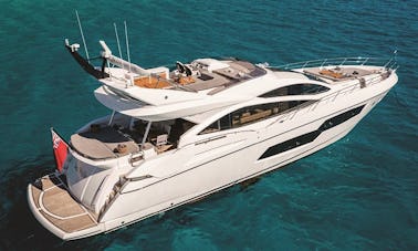 ''Seawater'' Sunseeker 80 Sport Power Mega Yacht Rental in Eivissa