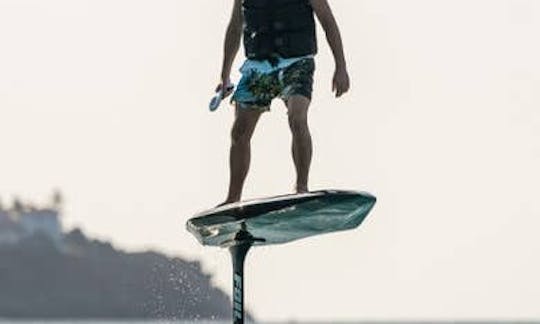Efoiling at deer creek reservoir