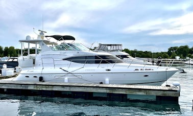 Spacious 50’ Yacht w/swim platform for rent @ 31st Harbor Charterer + 12 guests