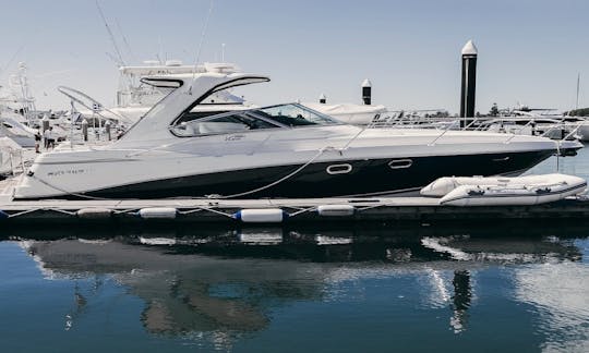 Yacht à moteur de luxe de 42 pieds avec pont ouvert et immense plateforme au centre-ville de Toronto