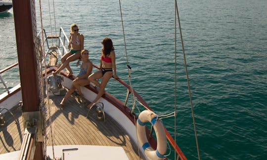 Tour with our Beautiful 46ft Wooden Sailer from Banjole!