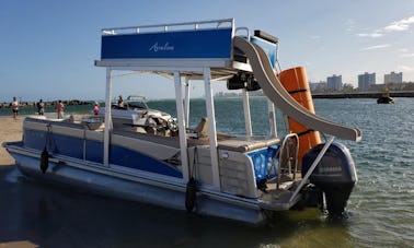 Blue Ranger FUNship Pontoon Rental in Fort Lauderdale, Florida