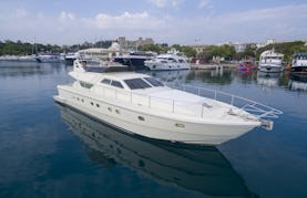 Exclusive Day Cruise From Rhodes Aboard 60ft Ferretti Flybridge Luxury Motor Yacht