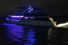 Charter the 60ft blue Water Mega Yacht in eagle mountain lake.Texas.