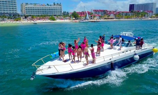 Finally a Perfect Sea Ray Boat for Big Groups! In Cancun and Isla Mujeres! 4hours minimum