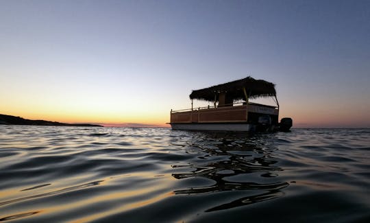 The Tiki Boat of the Hamptons 