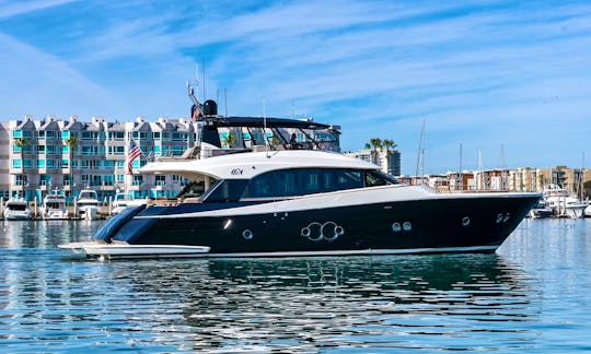 76' Monte Carlo Flybridge Power Mega Yacht in Marina del Rey