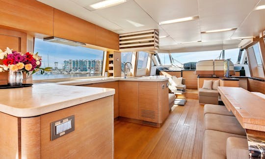 76' Monte Carlo Flybridge Power Yacht in Marina del Rey