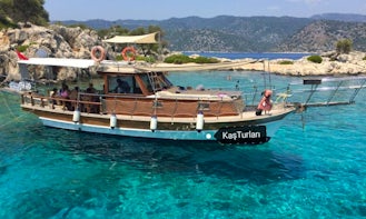 Captained 39ft Wooden Boat for 10 people in Antalya