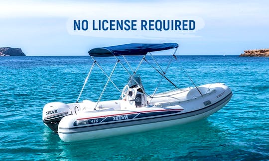 No license boat in Ibiza!!
