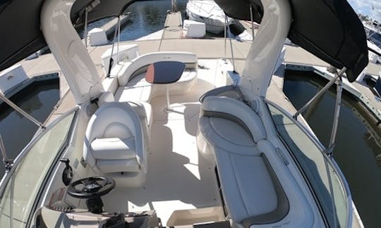 ☀️ 28 pés SeaRay Sundancer MotorYacht Cruising Emerald Bay, ☀️ Solicite o especial de junho ☀️