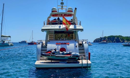 Aluguel de iates M/Y GEMINIS Astondoa Power Mega de 83 pés em Eivissa, Illes Balears