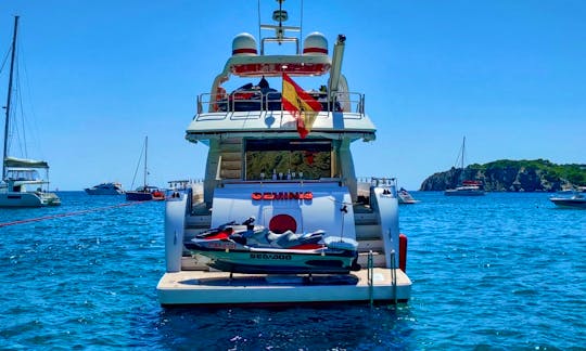 83ft M/Y GEMINIS Astondoa Power Mega Yacht  Rental in Eivissa, Illes Balears