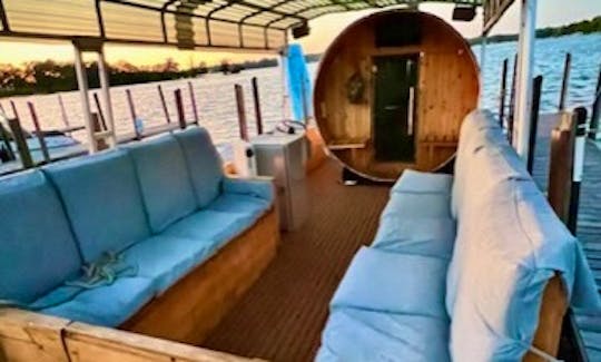 Sauna on a Boat for Rent on Lake Minnetonka, Date Night Spa, Family Gatherings