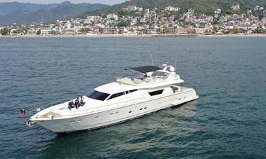 Ferretti 80 Power Mega Yacht Rental in Puerto Vallarta, Jalisco
