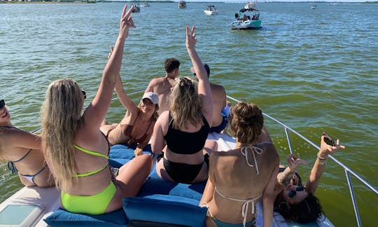 Fun Times On  Lake Lewisville, Texas! Book this Amazing Yacht!