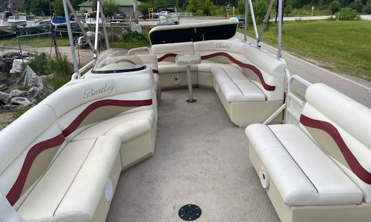 24ft Bentley Pontoon with lily pad, tubes, and a diving board!